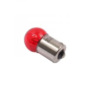 Lamp BA15 12 Volt 10 Watt Rood