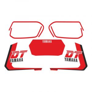 Stickerset Yamaha DT Zwart/Rood/Wit