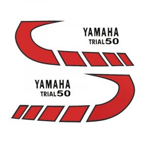Stickerset Yamaha Trial 50 Rood