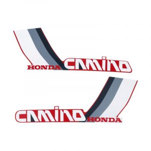 Stickerset Tank Honda Camino Grijs/Wit/Rood