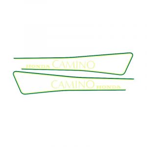Stickerset Tank Honda Camino Geel/Groen/Transparant