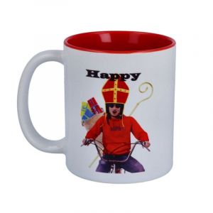 Koffiemok - "Happy Holidays" Special Rood/Wit