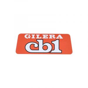 Sticker Logo Gilera CB1 Oranje/Wit