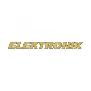 Sticker Elektronik Kreidler Goud/Zwart 140X13MM