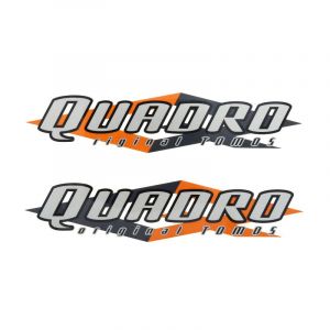 Tankstickerset Tomos Quadro Grijs/Oranje