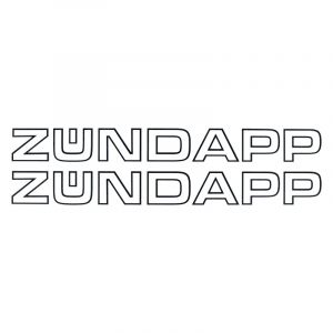 Stickerset Zundapp 2 stuks 325MM