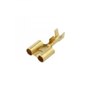 Ronde Dubbele Stekker Vrouw 3.5MM - Japans - Messing