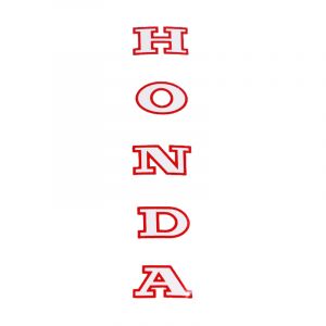 Sticker Voorvork Honda Rood/Wit