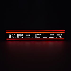 Lamp Kreidler Strepen LED Rood