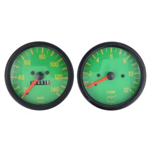 KM Klok + Toerenteller set VDO Replica Zundapp