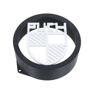 Vliegwieldeksel met Puch Logo Wit Hoog 