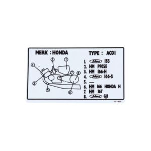 Sticker Kettingscherm AC01 Honda MB50