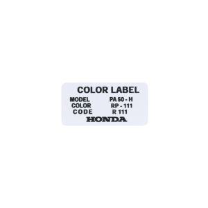 Sticker Kleurcode Honda MB50