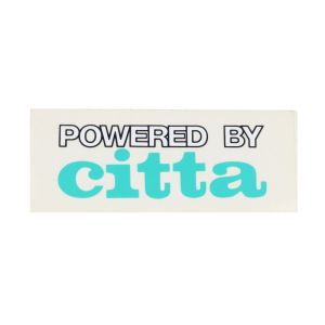 Sticker "Powered by Citta" Groen NOS