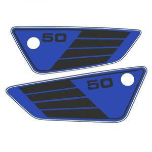 Stickerset Blauw - Zijkast Yamaha FS1 DX