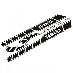 Stickerset Yamaha RD50M Zwart/Wit