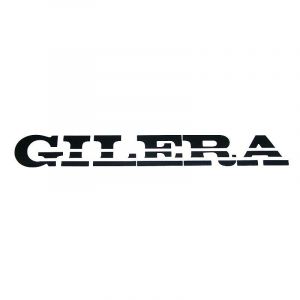 Gilera Sticker `Turbo` Zwart 235X28MM