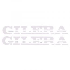 Stickerset Gilera Turbo Snijtekst Wit