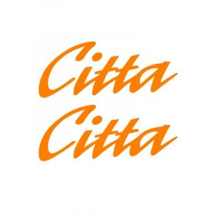 Stickerset Citta Woord Oranje