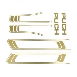Stickerset Puch Maxi Lijnen Goud