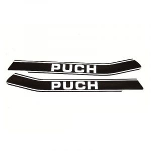 Tankstickerset Zwart/Wit Puch Monza