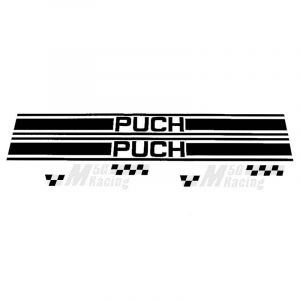 Stickerset Puch M50 Racing Zwart/Wit