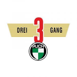 Transfer Achterspatbord Puch VS50D Drei Gang