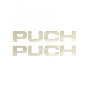 Sticker Puch 118X22MM Chroom per 2 Stuks