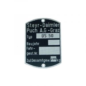 Typeplaatje Puch DS50