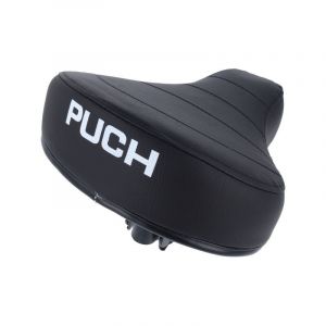 Zadel Puch Maxi laag zwart met opdruk