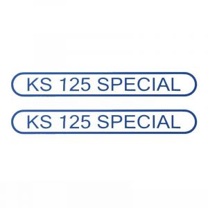 Stickerset Tank Zundapp KS125 Special Blauw