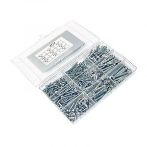 Assortimentset Schroeven + Zaaggleuf Din 84 - 550 Delig