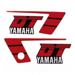 Stickerset Yamaha DT50MX Rood/Zwart