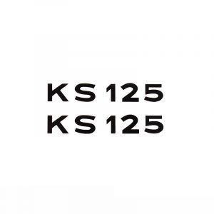 Stickerset Tekst Zundapp KS125 Zwart