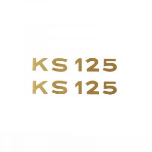 Stickerset Tekst Zundapp KS125 Goud