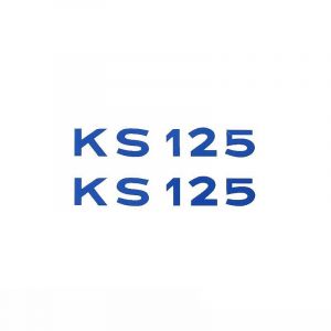 Stickerset Tekst Zundapp KS125 Blauw