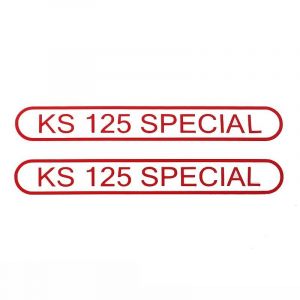 Stickerset Tank Zundapp KS125 Special Rood