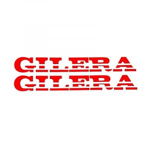 Stickerset Turbo Gilera Rood