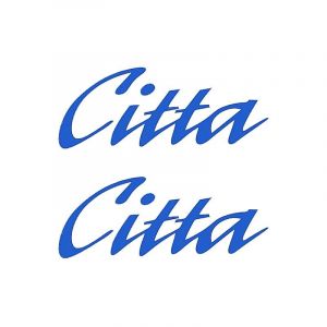 Stickerset Citta Woord Blauw