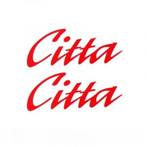 Stickerset Citta Woord Rood