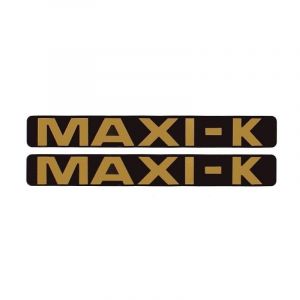 Stickerset Maxi-K Zwart/Goud 172X23MM