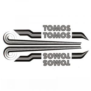 Stickerset Tomos A3 Bullet 79/80 Grijs Zwart