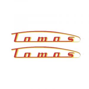 Stickerset Tank Tomos 2/3V Geel/Rood