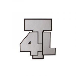 Sticker Frame Tomos 4L Zilver/Zwart Per Stuk