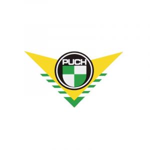 Transfer Achterspatbord Puch Geel / Groen