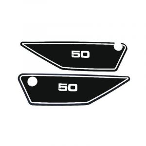 Zijkaststickerset Yamaha FS1 1J5 Zwart/Wit