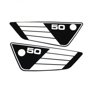 Zijkaststickerset Yamaha FS1 3E9 Zwart/Wit