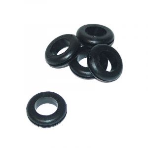 Doorvoerrubber Zwart 24.7 X 32.0MM