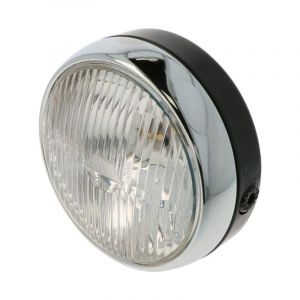 Koplamp Guia Zwart/Chroom 145MM