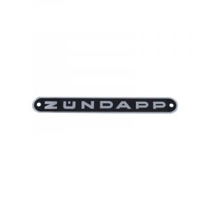 Embleem Zundapp Aluminium Zwart